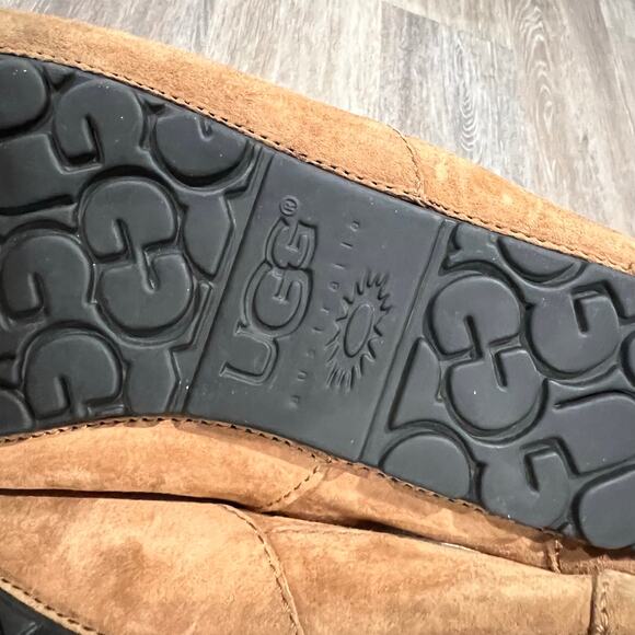 UGG Australia Ascot Suede Chestnut Men's Slippers Size 11 - Picture 5 of 5